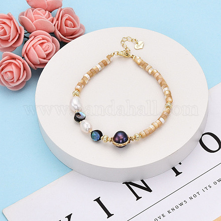 Браслеты из натуральных ракушек BJEW-N031-03G-1