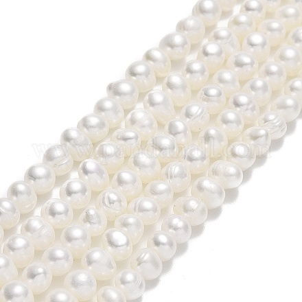 Fili di perle di perle d'acqua dolce coltivate naturali PEAR-F018-15-01-1
