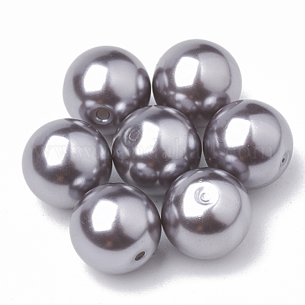 Perles d'imitation en plastique écologique MACR-S278-10mm-05-1