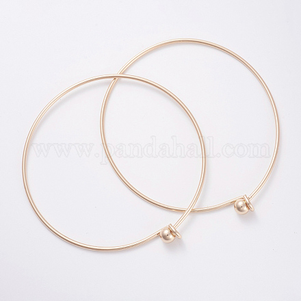 Brass Expandable Bangles AJEW-D117-02G-1