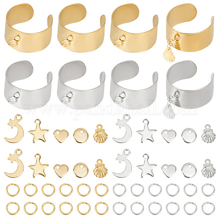 Наборы для самостоятельного изготовления колец-манжет в виде луны DIY-DR0001-23-1