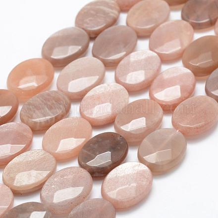 Natürliche sunstone Perlen Stränge G-P322-01-20x15mm-1