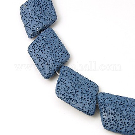Fili di perle di roccia lavica naturale X-G-I036-04-1