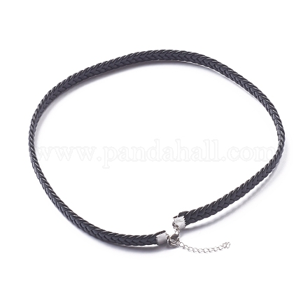 Fabricación de collares de cordón de poliéster encerado NJEW-Z011-01-1