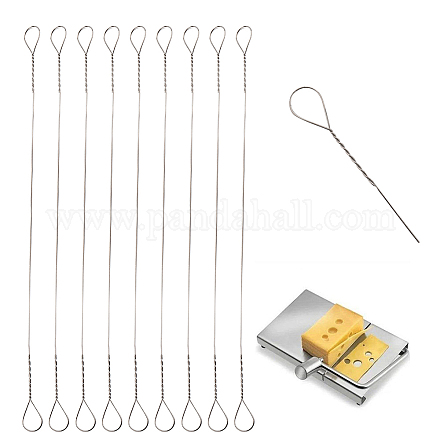 304 Stainless Steel Cheese Slicer Butter Cutting Wire STAS-WH0044-22P-1