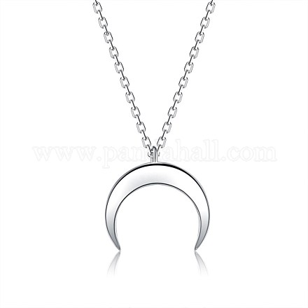 925 подвесные стерлингового серебра ожерелья NJEW-BB44290-1