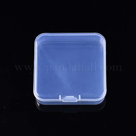 Quadratische Aufbewahrungsbehälter für Perlen aus Polypropylen (pp) CON-S043-049-1