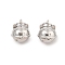 Brass Pendants, with Jump Ring, Cat Shape Charms, Real Platinum Plated, 14x12mm, Hole: 5mm