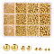 Iron Spacer Beads, Long-Lasting Plated, Round, Golden, 2~5mm Hole: 1~2mm, 1500pcs/set
