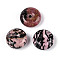Natural Rhodonite Pendants, Donut, 18~18.5x7~8.5mm, Hole: 2~2.5mm