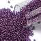 TOHO Round Seed Beads, Japanese Seed Beads, (205) Gold Luster Dark Amethyst, 11/0, 2.2mm, Hole: 0.8mm, about 1110pcs/bottle, 10g/bottle