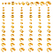 HOBBIEASY 240Pcs 12 Styles Jewelry Making Findings Kits Half Round Open Crimp Beads Covers Brass Tube Crimp Beads Crimp Bead Knot Covers for Jewelry Making