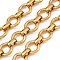 Ion Plating(IP) 304 Stainless Steel Link Chains, Unwelded, Golden, 13x2.5mm