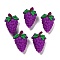 Silicone Beads, Focal Beads, Purple, Grape, 26x18x15mm, Hole: 2mm