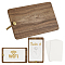 2Sets Wood Name Card Holder, Rectangle, 10Pcs Paper Card, Mixed Color, 110~130x70~80.5x0.1~5.5mm