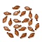 Transparent Acrylic Charms, Leaf, Sienna, 10x5x3.5mm, Hole: 1mm