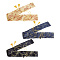 3 Sets 3 Colors Silk Cloth Sword Case, Japanese Sword Storage Bag, with Tassel, Mixed Color, 1300x140x1mm, 1 set/color