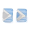 K9 Glass Imitation Austrian Crystal Beads, No Hole, Square, Cornflower Blue, 4x4x4mm