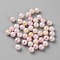 Opaque Acrylic Beads, Round, Pink, 8mm, Hole: 1.8mm, about 200pcs/bag
