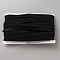 Polyester Flat Elastic Cord, for Garment Sewing Accessories, Black, 11mm, about 25 yards/pc