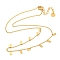 304 Stainless Steel Cable Chain Necklaces, Charm Necklaces, Rectangle, 15.83 inch(40.2cm)