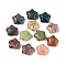 Picasso Opaque Glass Beads, Star, Mixed Color, 15~15.5x15.5~16x8~8.5mm, Hole: 1~1.5mm, About 213pcs/pound