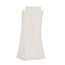 Bust Shaped Velvet Necklace Display Stands, White, 15x10.8x32.6cm