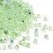 Transparent Acrylic Beads, Cube, Pale Green, 6x6x6.5mm, Hole: 1.5mm, about 1900~1945pcs/500g