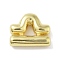 Brass Beads, Twelve Constellations, Real 18K Gold Plated, Libra, 16.5x19.5x5.5mm, Hole: 3.5x1.5mm