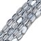 Electroplate Glass Beads Strands, Oval, Faceted, Light Steel Blue, 6x3.5x2.5mm, Hole: 1mm, about 53~54pcs/strand, 11.73''~12.01''(29.8~30.5cm)