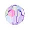 Preciosa® Crystal Beads, Czech Crystal, 451 19 602 Round, 20310 200 Violet AB, 5mm, Hole: 1mm