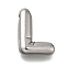 304 Stainless Steel Pendants, Letter Charm, Anti-Tarnish, Letter L, 21x16x5.5mm, Hole: 3.4x2mm