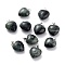 Natural Other Jade Pendants, with Platinum Brass Loops, Heart, 18~19x15~15.5x7~10mm, Hole: 6x2.5~3mm