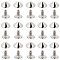 100Pcs Alloy Rivets, Cone, Platinum, 10x5mm
