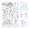 PVC Plastic Stamps, for DIY Scrapbooking, Photo Album Decorative, Cards Making, Stamp Sheets, Horse Pattern, 16x11x0.3cm