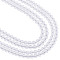 2 Strands Synthetic Quartz Crystal Beads Strands, Round, 8mm, Hole: 1mm, about 50pcs/strand, 15.5 inch(39.37cm)