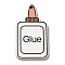 Color Printing Wood Pendants, Stationery, Bottle, 45x25x2.5mm, Hole: 1.5mm