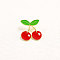 Vegetable Enamel Pins, Alloy Lapel Pin Backs for Backpack Clothes, Cherry, 25x25mm