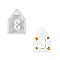 DIY Candle Making, Silicone Casting Molds, For UV Resin, Epoxy Resin Craft Making, Number 3, White, House, 110x79x30mm
