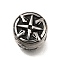 304 Stainless Steel Beads, Round, Stainless Steel Color, 10x8mm, Hole: 3.8mm