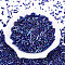 Electroplate Glass Seed Beads, for Jewelry Making, Mixed Shapes, Medium Blue, 1.2~15x1.5~4.5mm, Hole: 0.8~1.8mm, about 8000pcs/Pound