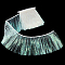 Polyester Lace Trims, with Cardboard Display Card, White, 7-7/8 inch(200mm)