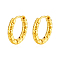 Stylish Stainless Steel Hoop Earrings, Golden