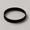 Word Silicone Cord Bracelet Wristband, Black, 1/2 inch(1.2cm), Inner Diameter: 2-3/8 inch(6.1cm)