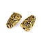 Metal Alloy Beads, Cadmium Free & Nickel Free & Lead Free, Antique Golden, Owl, 6x10.5x2.5mm, Hole: 1mm