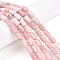 Natural Pink Opal Beads Strands, Barrel, 9.5~10.5x6~7mm, Hole: 0.7mm, about 38pcs/strand, 15.16~15.35 inch(38.5~39cm)