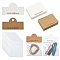 100Pcs 2 Colors Rectangle Paper Foldable Header Cards, with 100Pcs OPP Cellophane Bags, Mixed Color, 6x8x0.05cm, Hole: 8mm, 50pcs/color