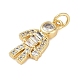 Подвеска из латуни с микропаве из кубического циркония KK-H509-38G-02-2