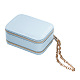 Cajas de bolso de hombro con conjunto de joyería de cuero pu portátil de 2 capa PW-WG82578-01-1