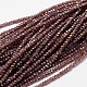 Faceted Rondelle Half Rainbow Plated Electroplate Glass Beads Strands X-EGLA-M006-2mm-A11-1